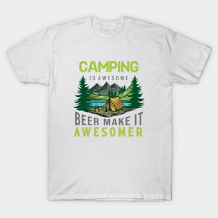 camping is awesome T-Shirt